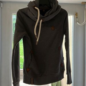 Awesome naketano gray thick sweatshirt.